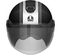AGV Eteres Mondello Casco Jet, negro/gris, Talla XS (53/54)