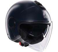 AGV Eteres Mono Casco Jet, negro/azul, Talla XS (53/54)