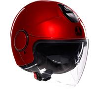 AGV Eteres Mono Casco Jet, rojo, tamaño 2XL para Hombres