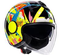 AGV Eteres Rossi Winter Test 2019 Casco Jet, multicolor, tamaño M para Hombres