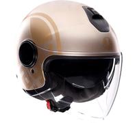 AGV Eteres Sirolo, casco jet XL female Mate Blanco/Oro