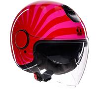 AGV Eteres Tropea, casco jet L female Rojo/Fucsia