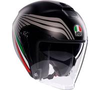 AGV Irides Bologna, casco jet S female Mate Negro/Gris/Rojo/Verde