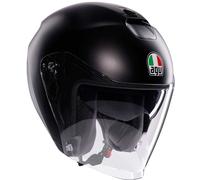 AGV Irides Mono Logo Casco Jet, Black Matt, Talla XS (53/54)