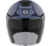 AGV Irides Trieste Casco Jet, grigio/blu, XL (61/62)
