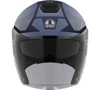 AGV Irides Trieste Casco Jet, gris/azul, Talla XL (61/62)