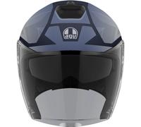 AGV Irides Trieste Casco Jet, gris/azul, Talla XS (53/54)