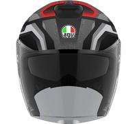 AGV Irides Zurigo Casco Jet, negro-gris, tamaño L para Hombres