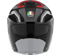 AGV Irides Zurigo Casco Jet, negro mate/gris, Talla S (55/56)