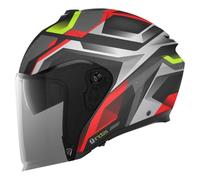 AGV Irides Zurigo Casco Jet, Nero/Rosso/Giallo, XL (61/62)