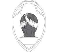 AGV K-1 S Almohadillas de corona para casco, negro, Talla ML