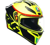 AGV K-1 S Grazie Vale Casco, negro-amarillo, tamaño XS para Hombres