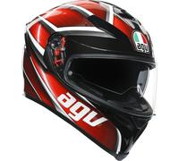 AGV K-5 S Tempest Casco, negro-rojo, tamaño XS