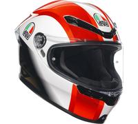 AGV K-6 S Sic58 Casco, blanco/rojo/negro, Talla XS (53/54)