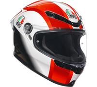 AGV K-6 S Sic58 Casco, blanco/rojo/negro, Talla XXL (63/64)