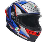 AGV K-6 S Slashcut Casco, negro/rojo/azul, Talla XXL (63/64)