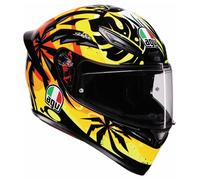 AGV K1 S Casco de motocicleta Tropicrush negro brillante naranja