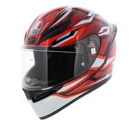 Casco en Bicicleta Integral E2206 AGV K1 S K1-S León Rojo Y Blanco Talla L