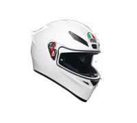 AGV - K1 S E2206, Casco Moto Integral Hombre ECE, con Aleron Aerodinámico, Ventilaciones y Visera Resistente a Arañazos, Campo Visión de 190°, Intercomunicador Casco Moto, Old Model - White, XS