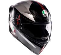 AGV K1 S Lap Casco, negro-rojo, tamaño XL