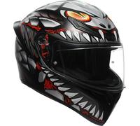 AGV K1 S Lyzard Casco, negro-gris-rojo, tamaño XL para Hombres