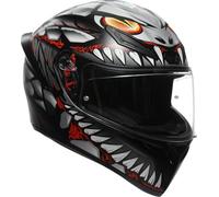 AGV K1 S Lyzard Casco, Nero/Grigio/Rosso, S (55/56)
