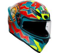 AGV K1 S Rossi Mugello 1999 S26, casco integral XL female Azul Claro/Rojo/Amarillo Neón