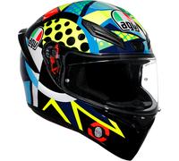 AGV K1 S Rossi Winter Test 2020, casco integral XS male Azul/Amarillo Neón/Rojo/Verde