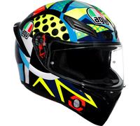AGV K1 S Rossi Pruebas de invierno 2020 Casco Integral Negro/Amarillo/Azul/Verde 2XL unisex