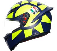 AGV K1 S Soleluna 2018, casco integral L male Mate Azul Oscuro/Amarillo Neón