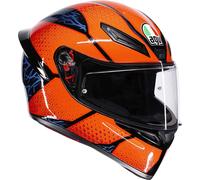 AGV K1 S Speedarmor Casco, negro/azul/naranja, Talla XXL (63/64)
