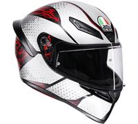 AGV K1 S Speedarmor Casco, negro/gris/rojo, Talla S (55/56)