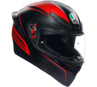 AGV K1 S Warmup, casco integral XS male Mate Negro/Rojo