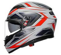 AGV K3 2.6 Espacio Casco Integral Mate/Blanco/Rojo/Azul 2XL unisex