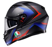 AGV K3 2.6 Striga Casco Integral Mate/Negro/Rojo/Azul S unisex