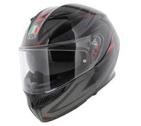AGV K3 casco de moto Syth brillo negro rojo