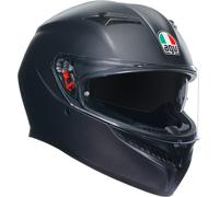 AGV Casco integral K3 E2206 MPLK – Negro mate, doble visera, ventilación, talla M (57/58 cm)