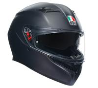 AGV Casco integral K3 E2206 MPLK – Negro mate, doble visera, ventilación, talla M (57/58 cm)