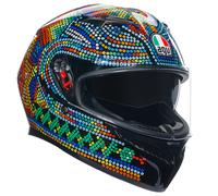 AGV Casco integral 2118381001001007 K3 Rossi Winter Test 2018 multicolor Talla M para hombres