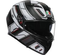 AGV K3 Rivia Casco, negro-blanco, tamaño L para Hombres