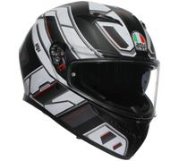 AGV K3 Rivia Mate Negro/Blanco Motocicleta Moto Casco