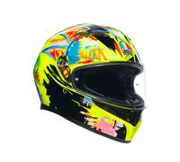 AGV K3 Rossi Winter Test 2019 Casco Integral (Amarillo/Negro/Azul) Talla: S (55)