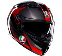 AGV K3 Striga, casco integral XXL female Negro/Gris/Rojo