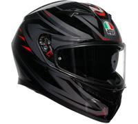 AGV K3 Syth Casco, negro-gris-rojo, tamaño XS para Hombres