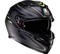 AGV K3 Syth Casco, negro mate/amarillo, Talla XXL (63/64)