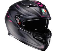 AGV K3 Syth Casco, negro mate/rosa, Talla XXL (63/64)