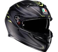 AGV K3 Syth S26, casco integral M female Mate Negro/Amarillo Neón