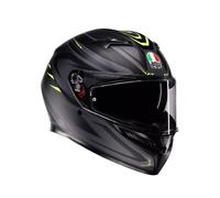 AGV K3 SYTH NEGRO MATE AMARILLO FLÚOR CASCO DE MOTO INTEGRAL E2206 MPLK