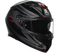 AGV K3 Syth Negro/Rojo Motocicleta Moto Casco