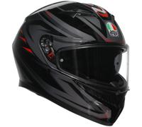 AGV K3 Syth Negro/Rojo Motocicleta Moto Casco